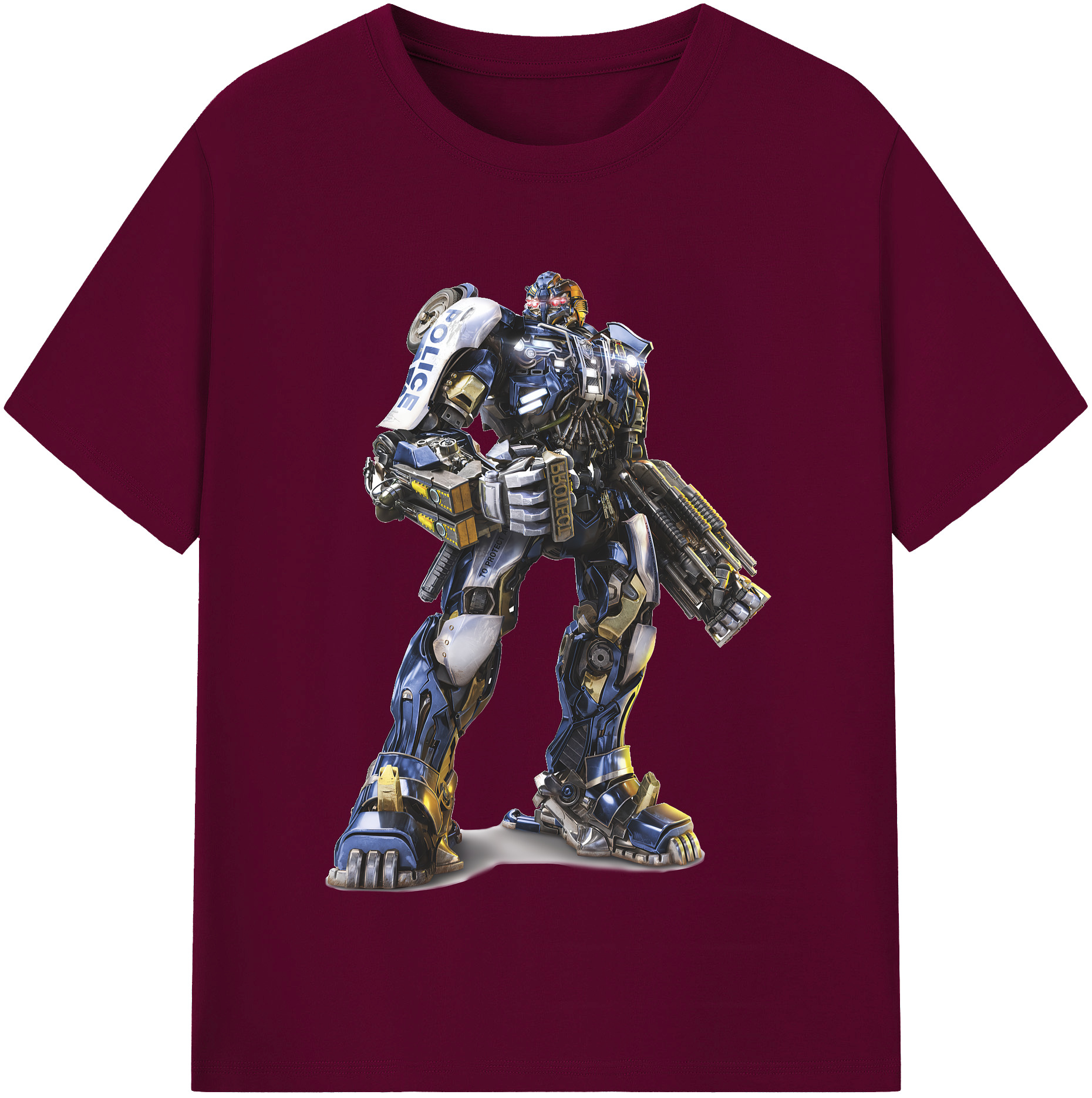 （画像用） Transformers トランスフォーマー レディースカジュアルプリントTシャツ（綿100％）